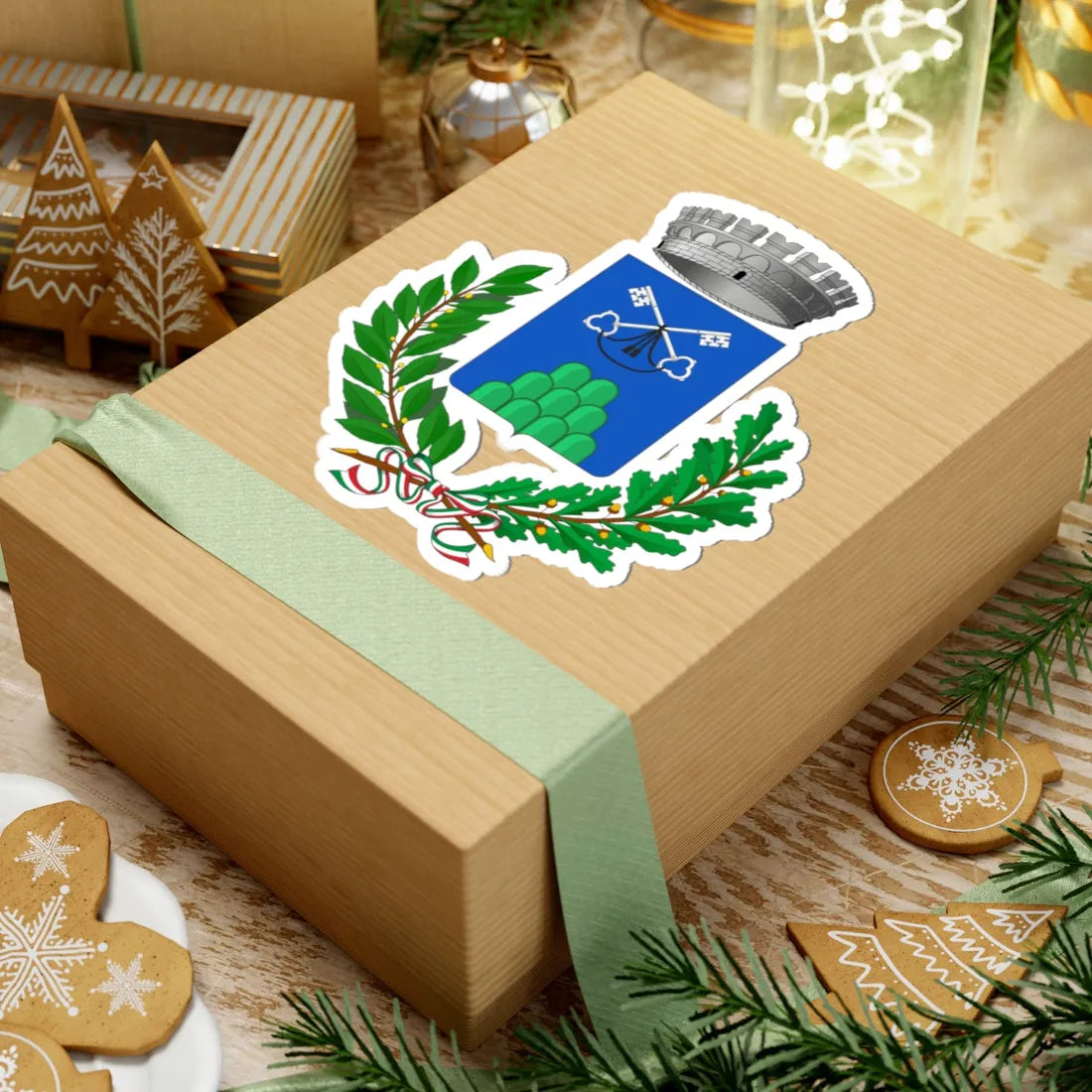 Montedinove-Stemma (Italy) (Coat of Arms) STICKER Vinyl Kiss-Cut Decal - The Sticker Space