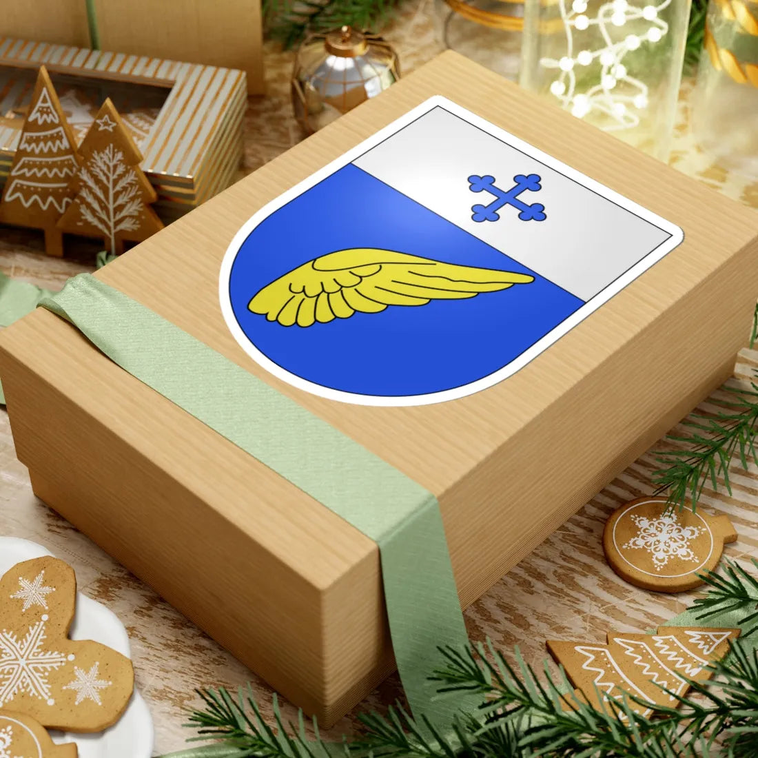 Montet Glâne-coat of arms (Switzerland) (Coat of Arms) STICKER Vinyl Kiss-Cut Decal - The Sticker Space