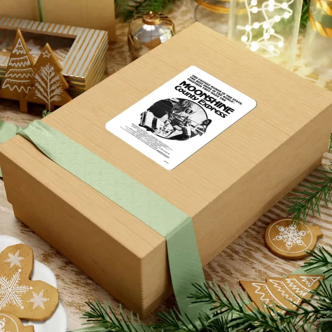 MOONSHINE COUNTY EXPRESS (2) 1977 Movie Poster - STICKER Vinyl Kiss-Cut Decal - The Sticker Space