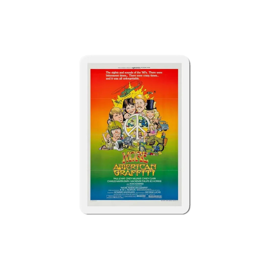 More American Graffiti 1979 Movie Poster Refrigerator Magnet - The Sticker Space