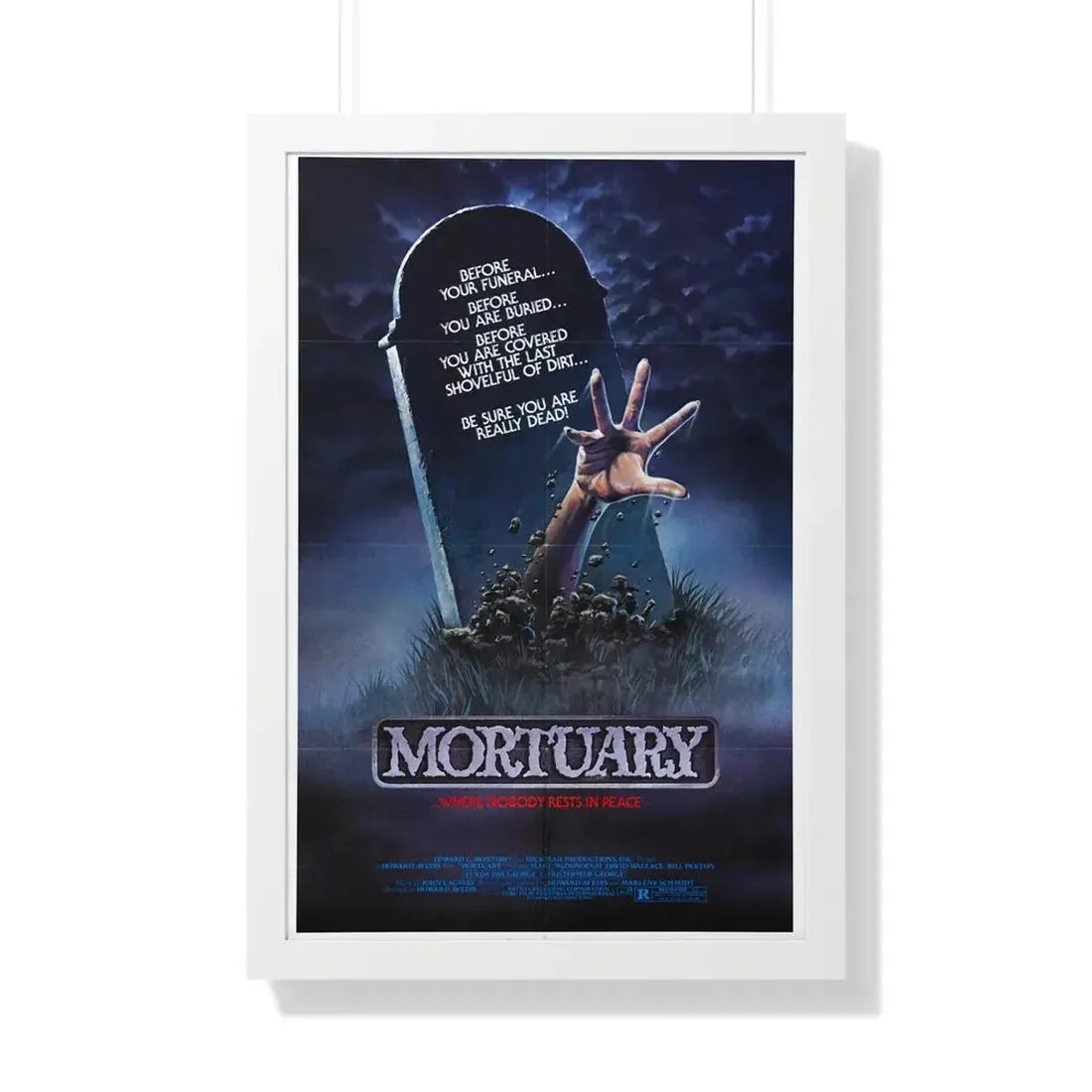 MORTUARY 1982 - Framed Movie Poster - The Sticker Space