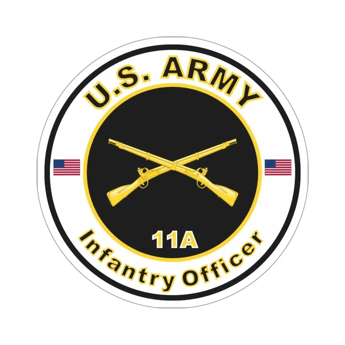 MOS 11A Infantry Officer (U.S. Army) STICKER Vinyl Die-Cut Decal - The Sticker Space