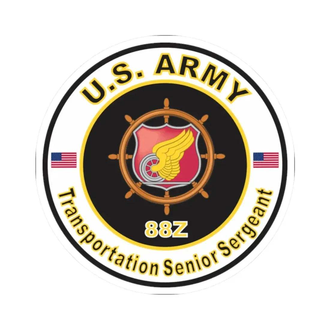 MOS 88Z Transportation Senior Sergeant (U.S. Army) STICKER Vinyl Kiss-Cut Decal - The Sticker Space