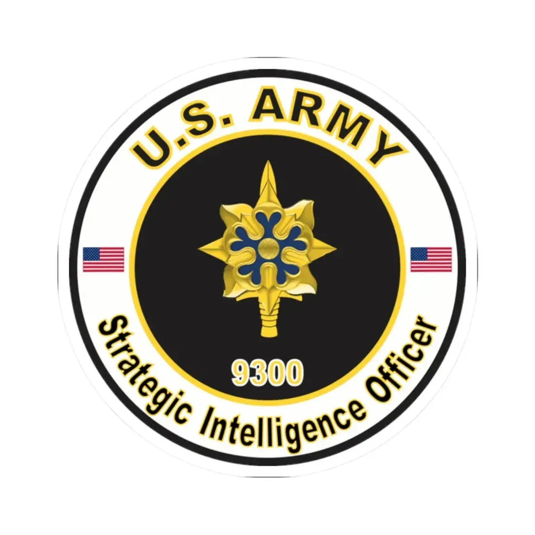 MOS 9300 Strategic Intelligence Officer (U.S. Army) STICKER Vinyl Kiss-Cut Decal - The Sticker Space