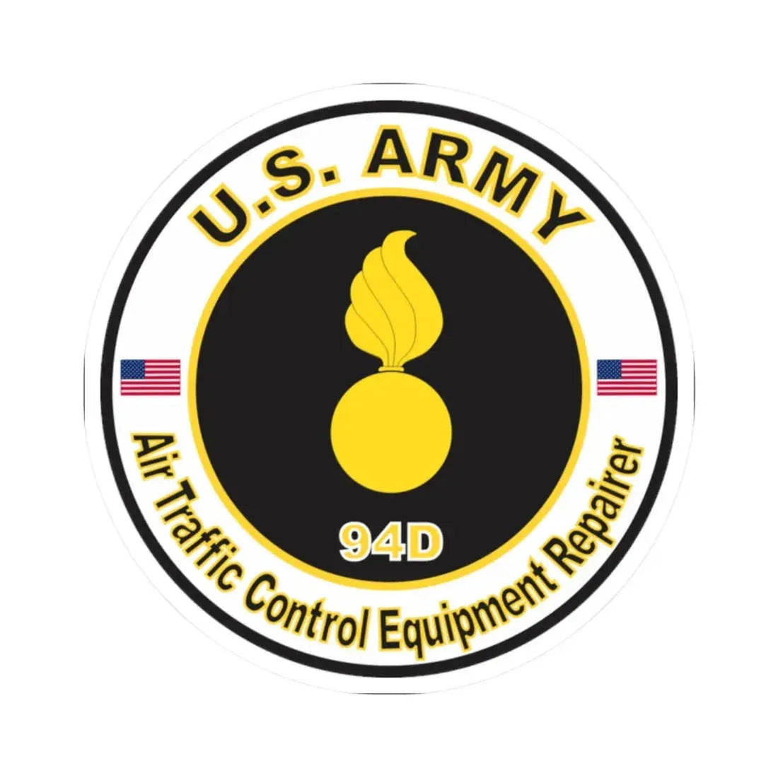 MOS 94D Air Traffic Control Equipment Repairer (U.S. Army) STICKER Vinyl Kiss-Cut Decal - The Sticker Space