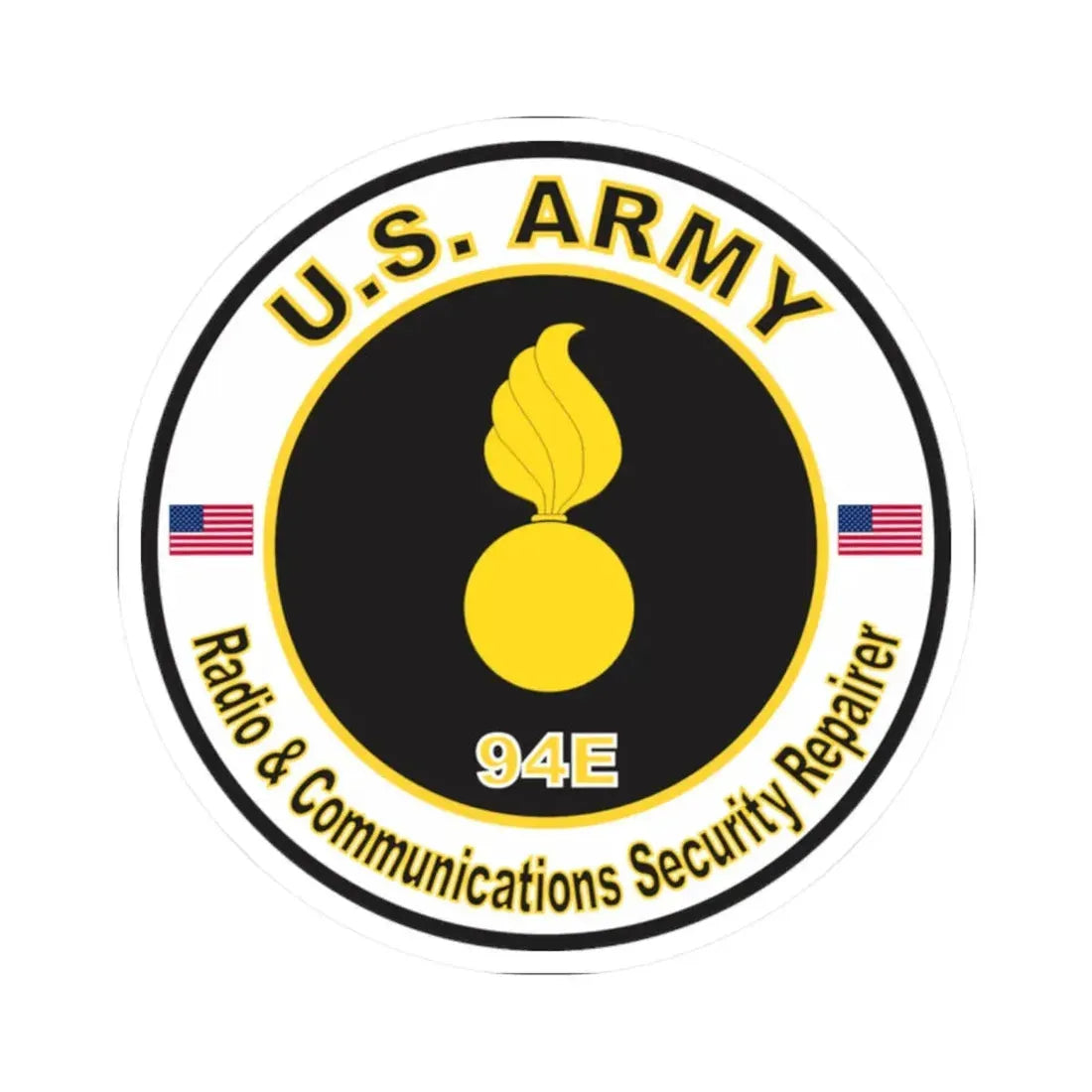 MOS 94E Radio & Communications Security Repairer (U.S. Army) STICKER Vinyl Kiss-Cut Decal - The Sticker Space