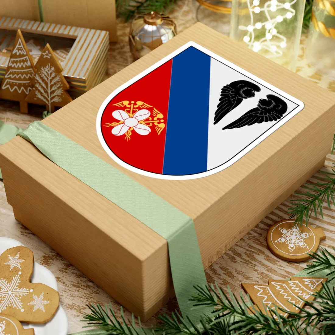 Motala stad vapen (Sweden) (Coat of Arms) STICKER Vinyl Kiss-Cut Decal - The Sticker Space