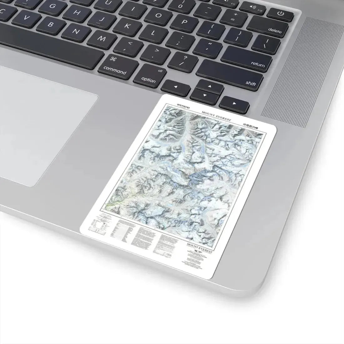 Mount Everest (1988) (Map) STICKER Vinyl Kiss-Cut Decal - The Sticker Space