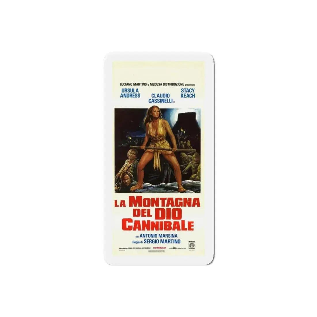 MOUNTAIN OF THE CANNIBAL GOD (ITALIAN) 1978 Movie Poster - Refrigerator Magnet - The Sticker Space