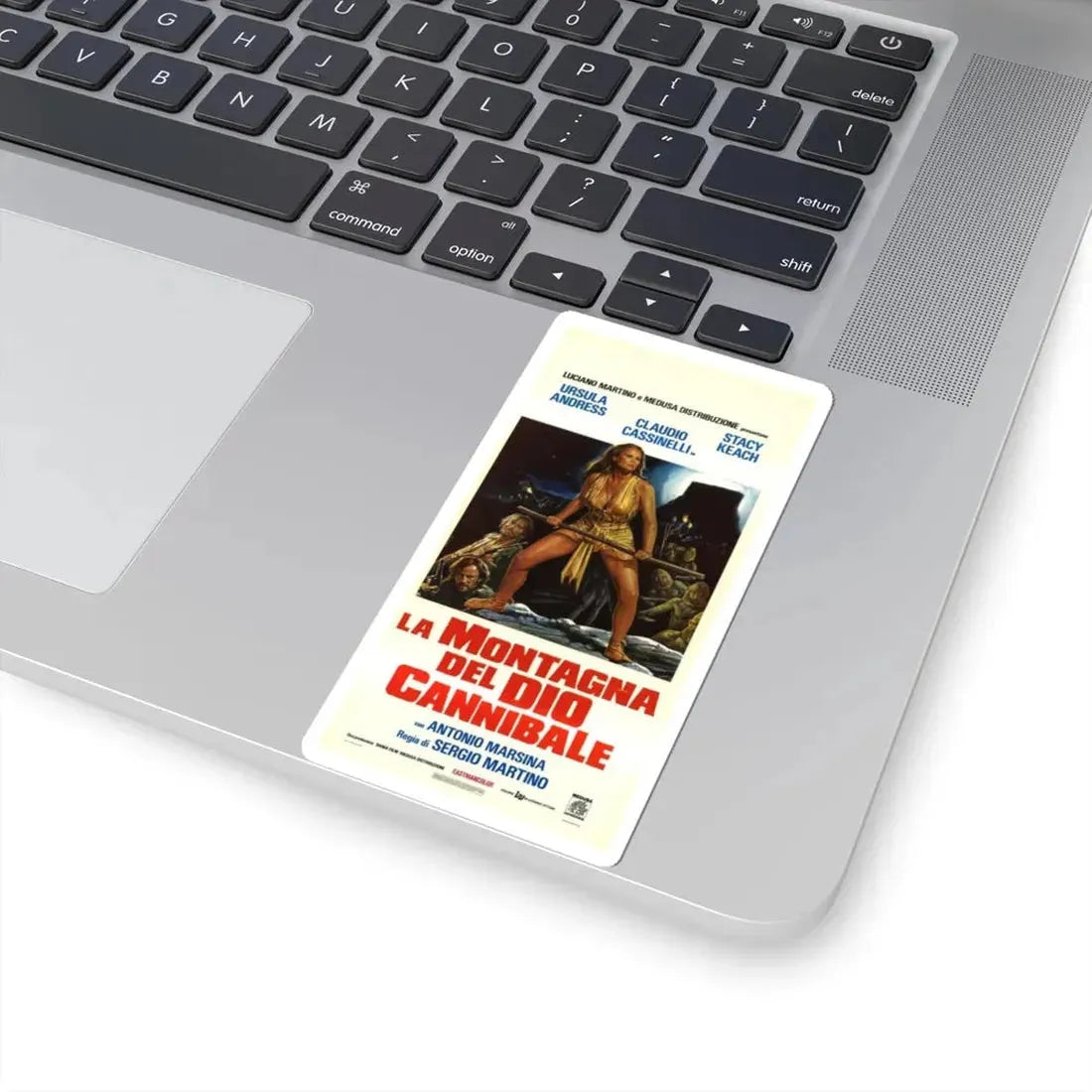 MOUNTAIN OF THE CANNIBAL GOD (ITALIAN) 1978 Movie Poster - STICKER Vinyl Kiss-Cut Decal - The Sticker Space
