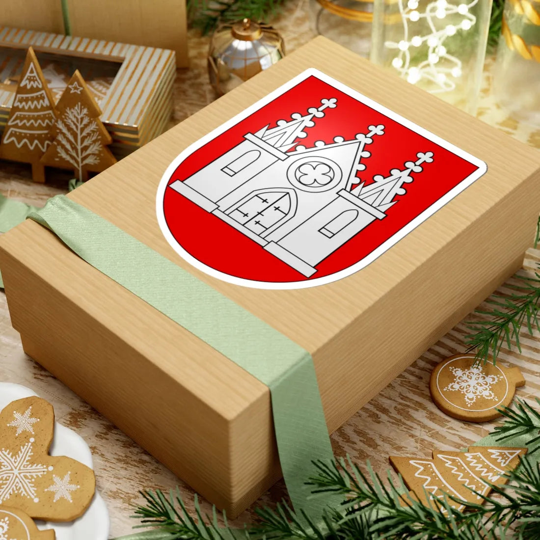 Moutier district-coat of arms (Switzerland) (Coat of Arms) STICKER Vinyl Kiss-Cut Decal - The Sticker Space