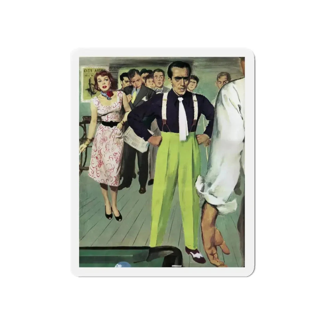 Mr. Green Jeans, Collier's illustration (Magazine Illustration) Refrigerator Magnet - The Sticker Space