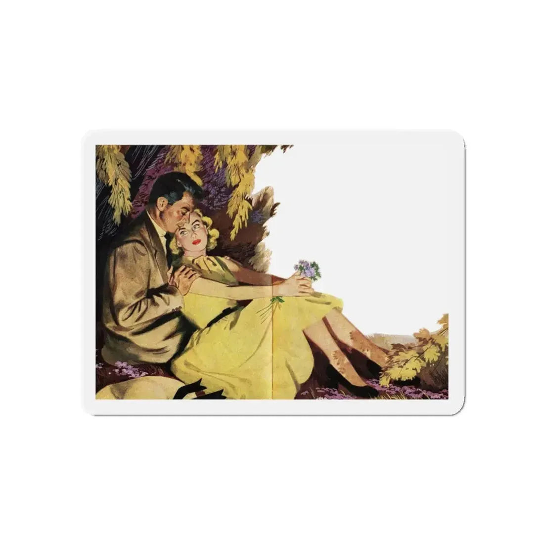 Mr. Maugham Himself (1), The Literary Guild Review, December 1954 (Magazine Illustration) Refrigerator Magnet - The Sticker Space