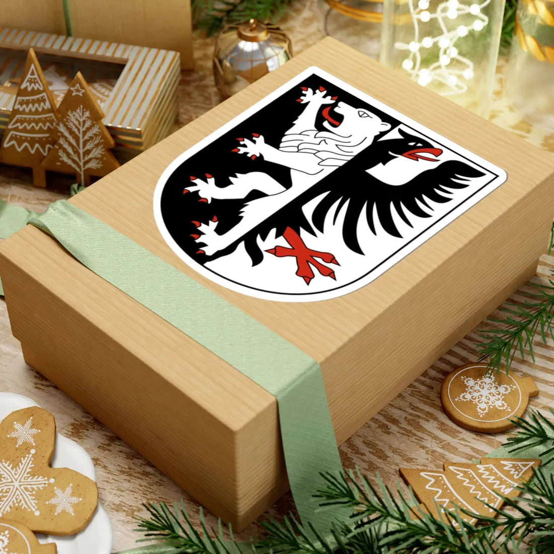 Märstetten-blazon (Switzerland) (Coat of Arms) STICKER Vinyl Kiss-Cut Decal - The Sticker Space