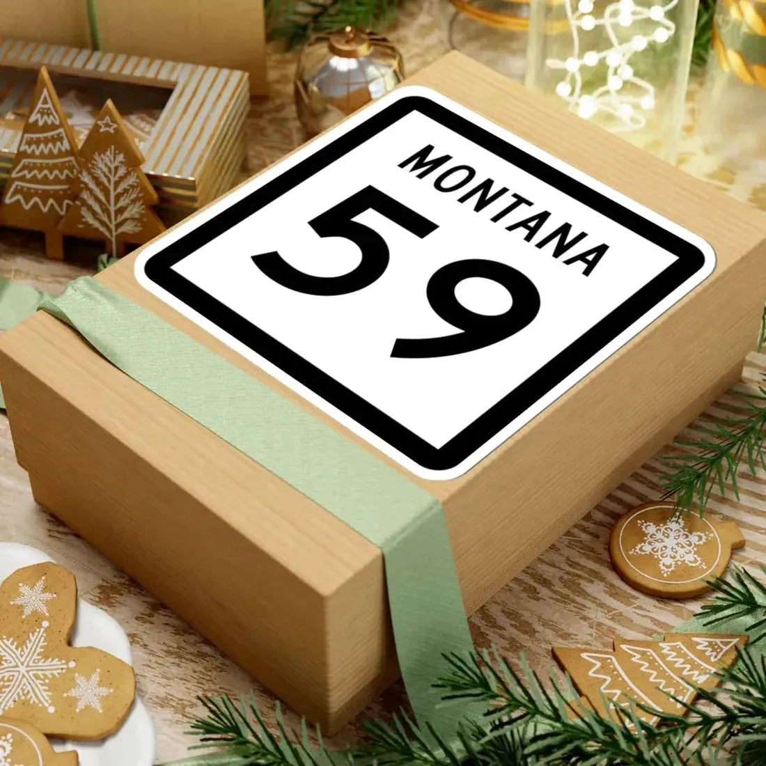 MT-59 (Montana) (Road Sign) STICKER Vinyl Kiss-Cut Decal - The Sticker Space