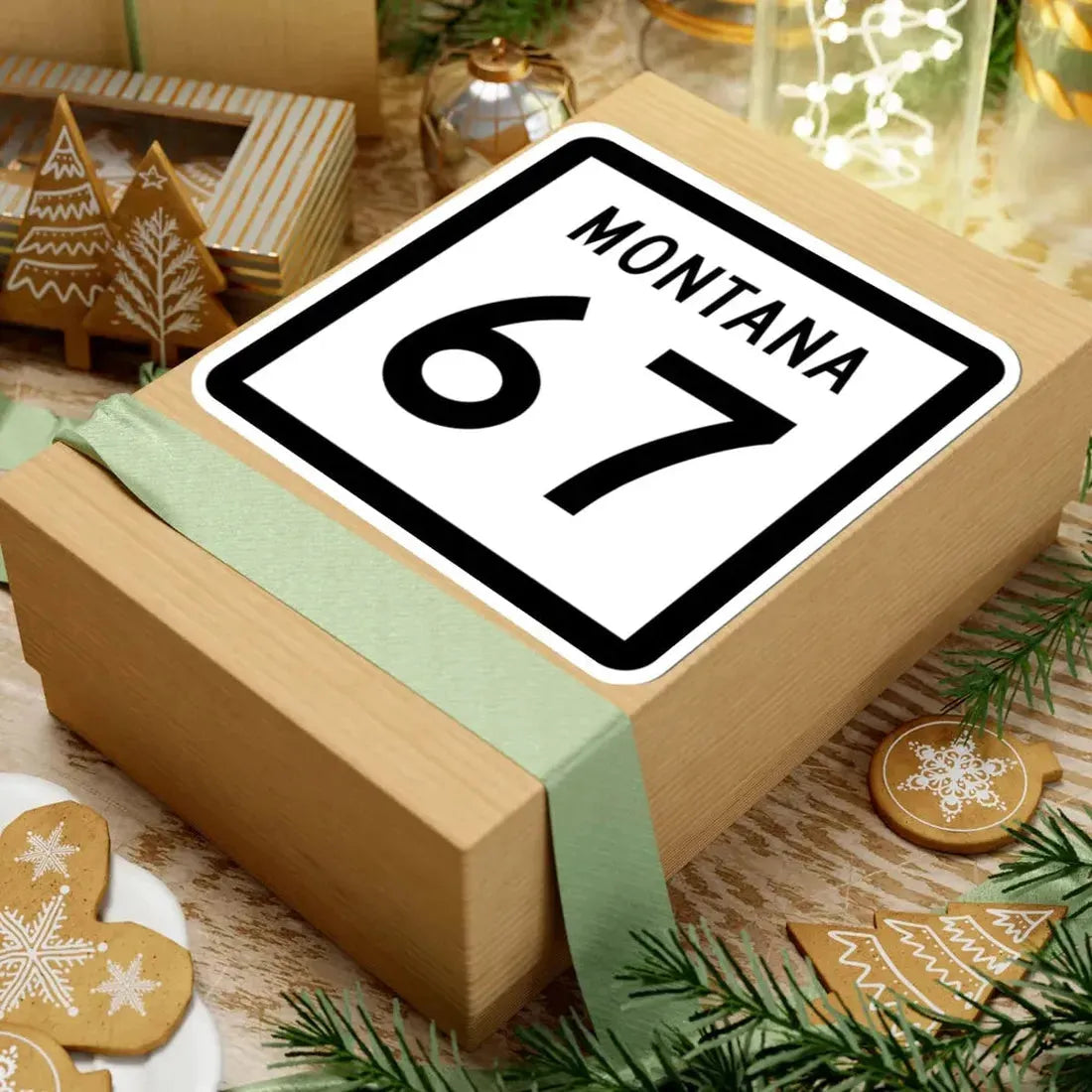 MT-67 (Montana) (Road Sign) STICKER Vinyl Kiss-Cut Decal - The Sticker Space