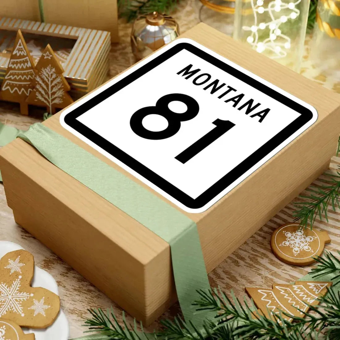 MT-81 (Montana) (Road Sign) STICKER Vinyl Kiss-Cut Decal - The Sticker Space