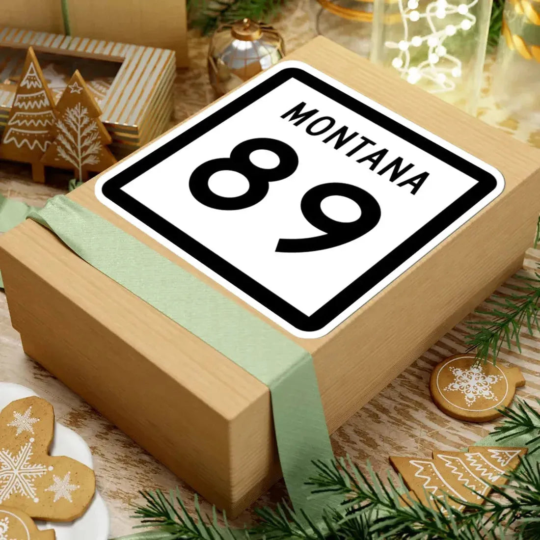 MT-89 (Montana) (Road Sign) STICKER Vinyl Kiss-Cut Decal - The Sticker Space