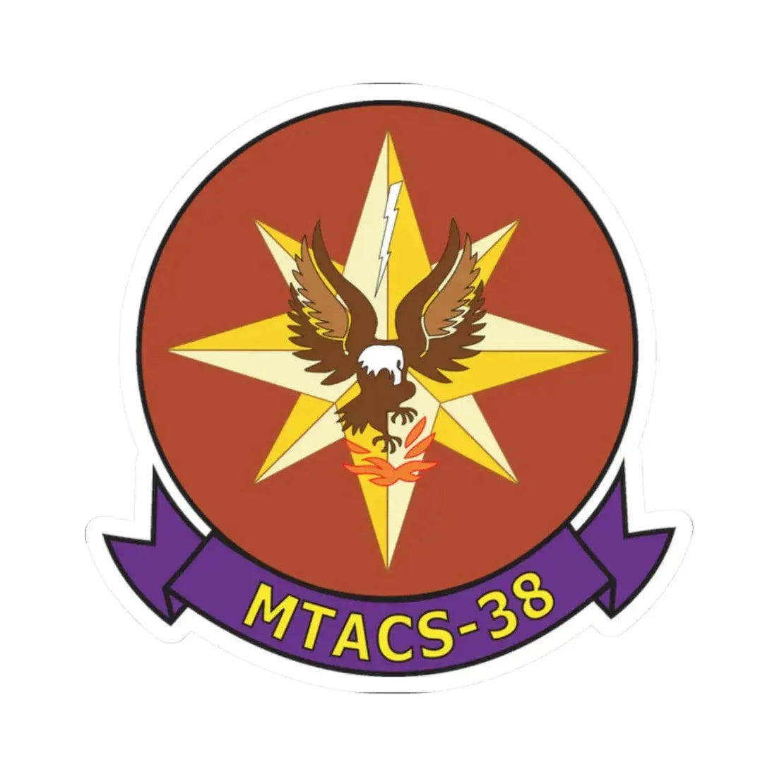 MTACS 38 Fire Chickens (USMC) STICKER Vinyl Kiss-Cut Decal - The Sticker Space