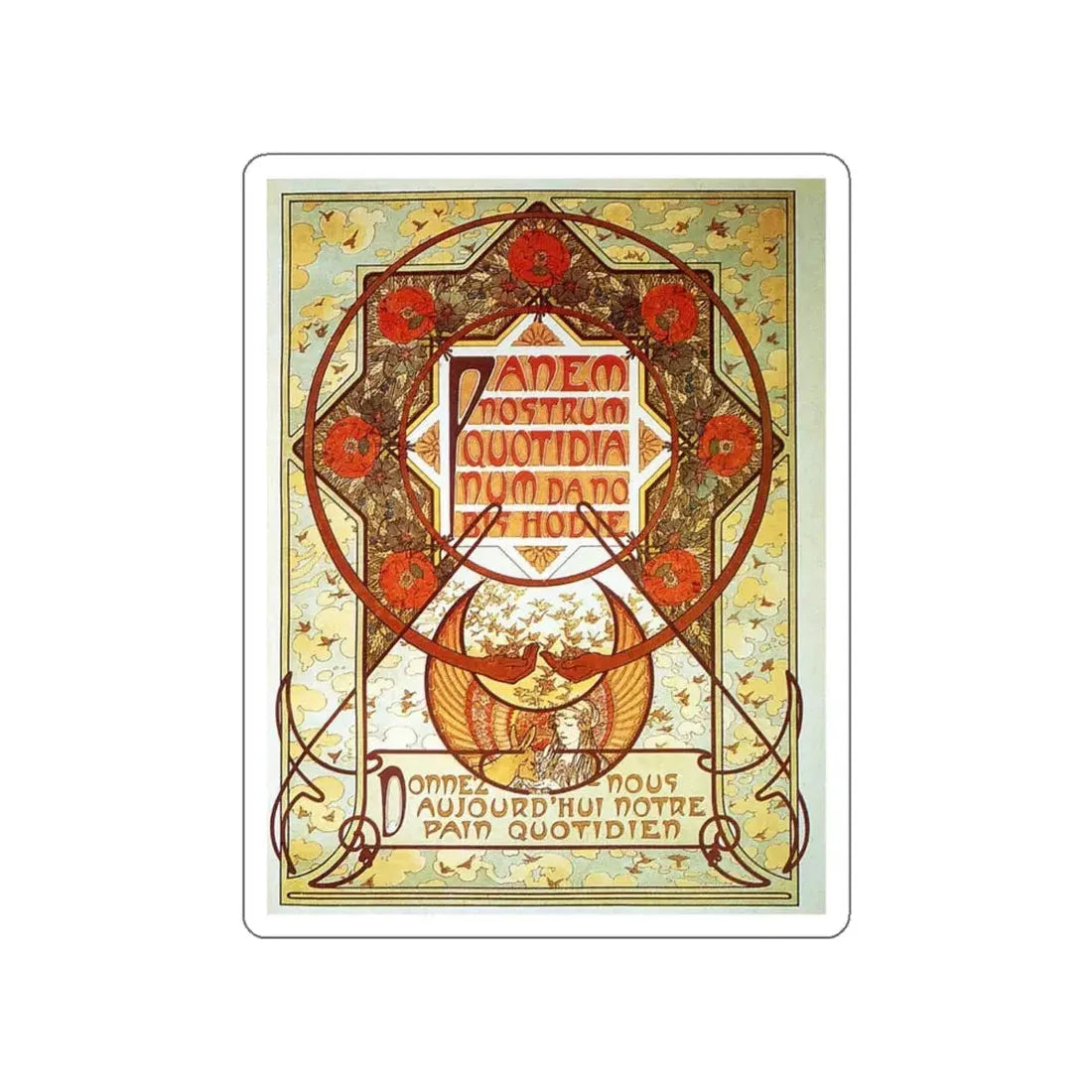 MUCHA, Alphonse Maria - 148 (Artwork) STICKER Vinyl Die-Cut Decal - The Sticker Space
