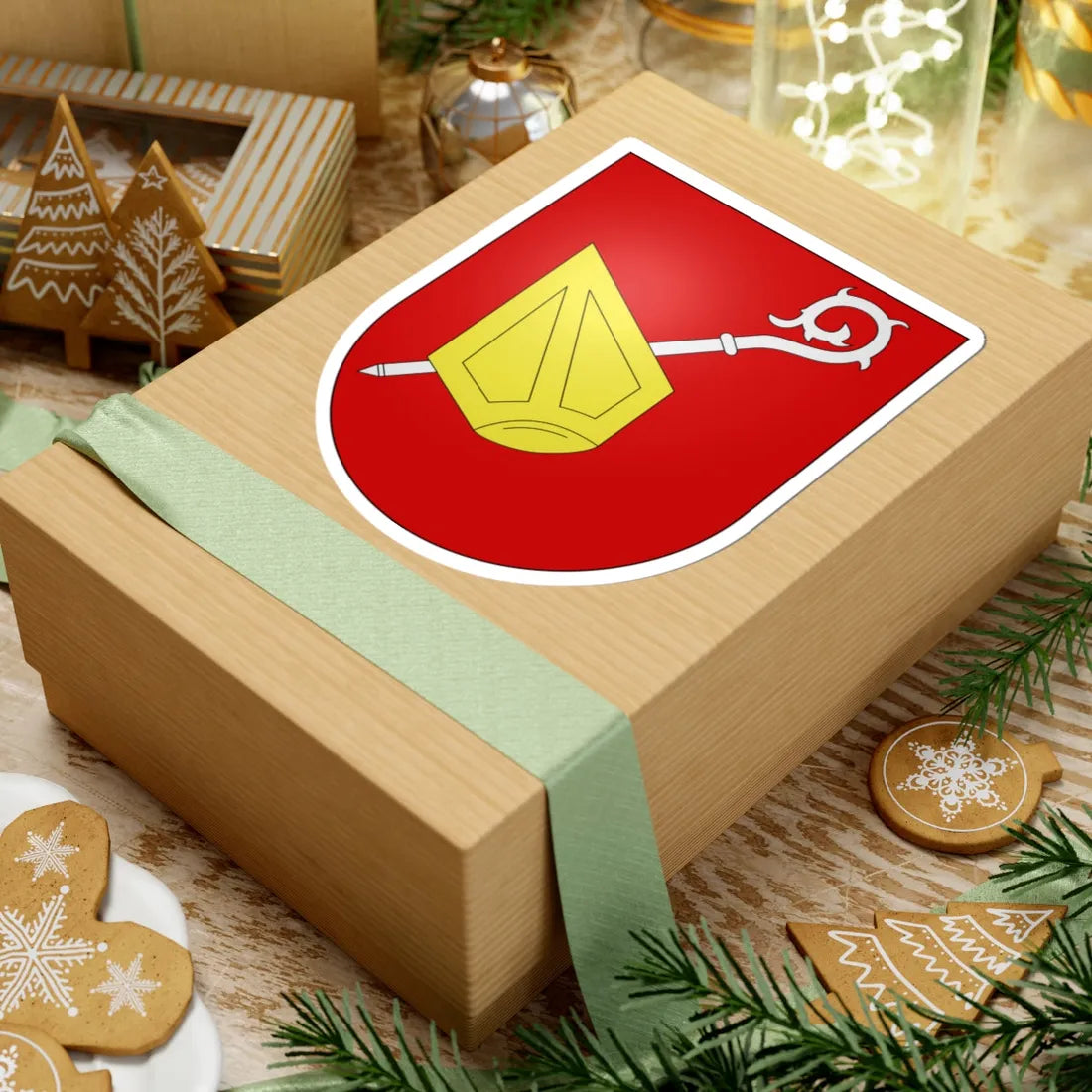 Mund-coat of arms (Switzerland) (Coat of Arms) STICKER Vinyl Kiss-Cut Decal - The Sticker Space