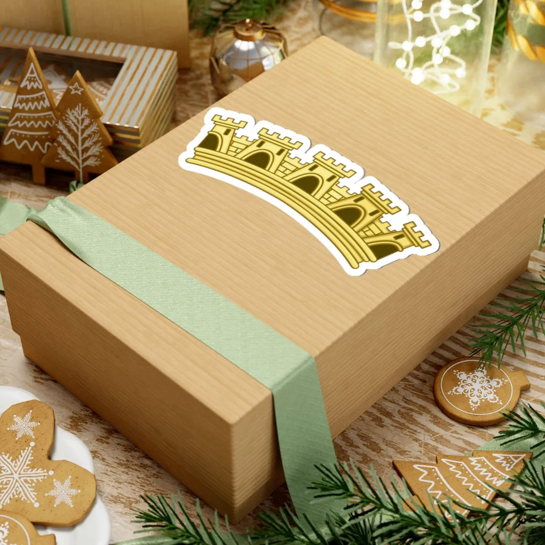 Mural Crown of Capital - Portugal (Portugal) (Coat of Arms) STICKER Vinyl Kiss-Cut Decal - The Sticker Space