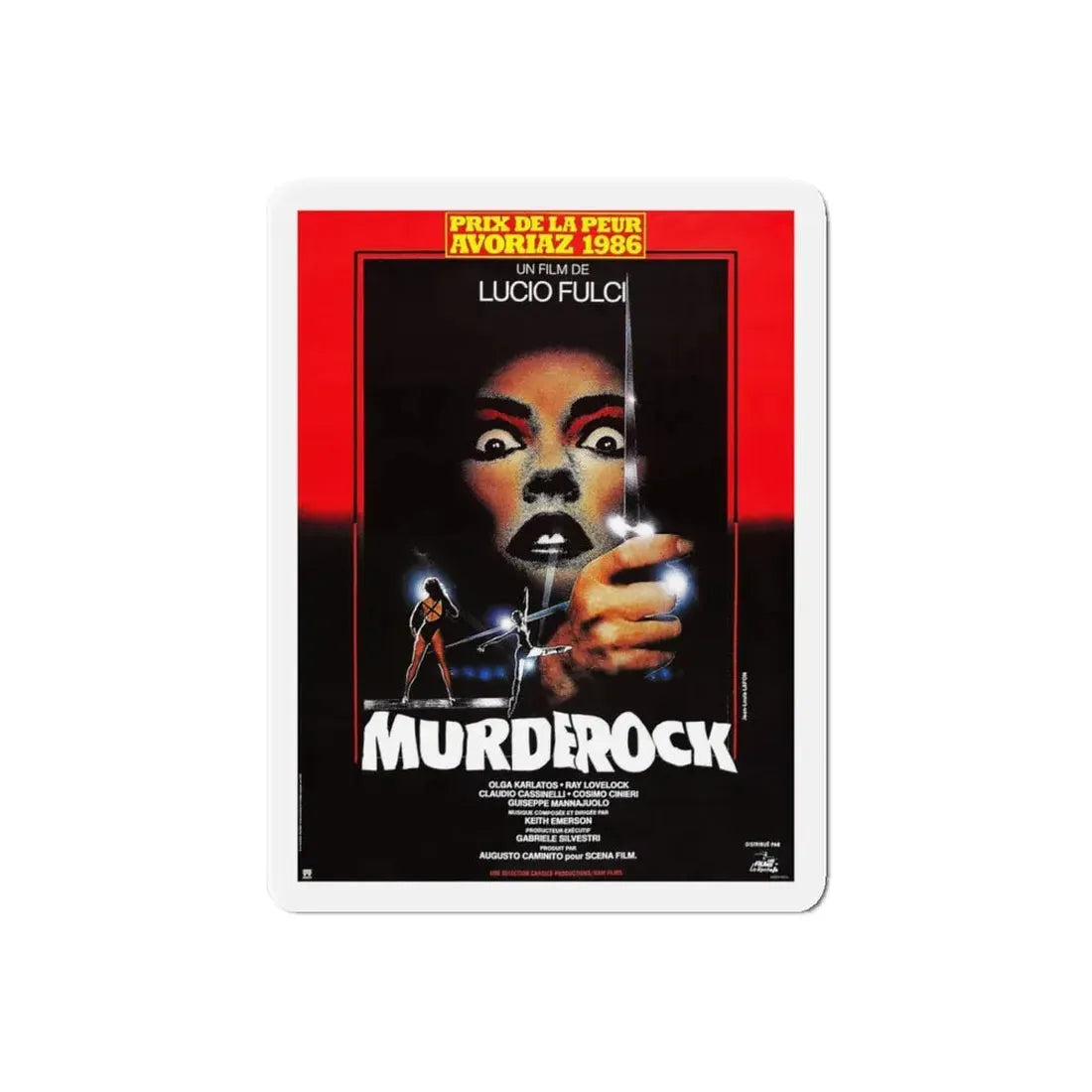 MURDER ROCK (FRENCH) 1984 Movie Poster - Refrigerator Magnet - The Sticker Space