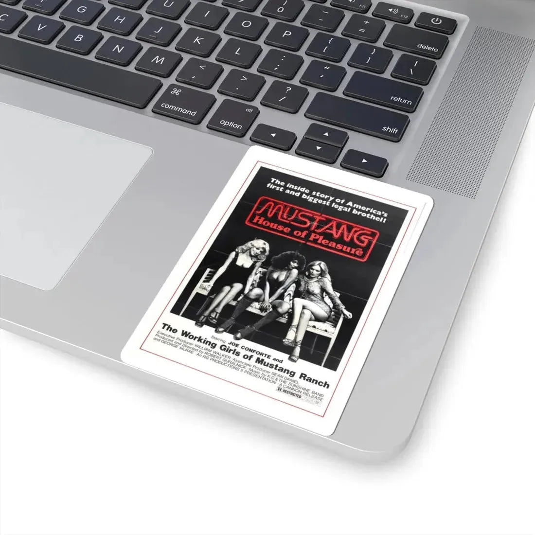 MUSTANG HOUSE OF PLEASURE 1977 Movie Poster - STICKER Vinyl Kiss-Cut Decal - The Sticker Space