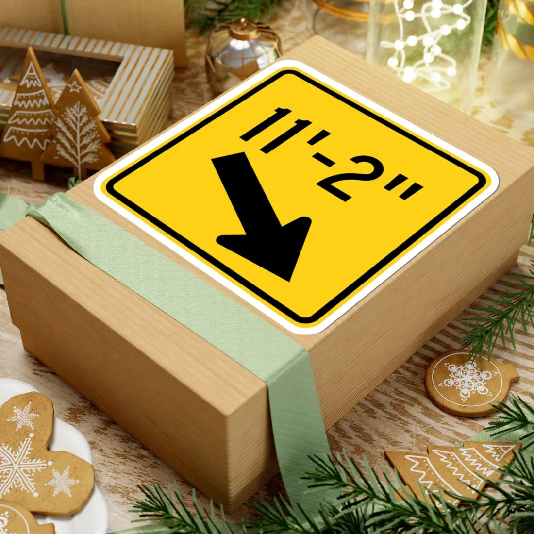 MUTCD-OH W12-H3R (Ohio) (Road Sign) STICKER Vinyl Kiss-Cut Decal - The Sticker Space