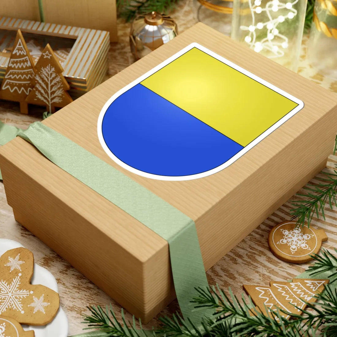 Muzzano-coat of arms (Switzerland) (Coat of Arms) STICKER Vinyl Kiss-Cut Decal - The Sticker Space