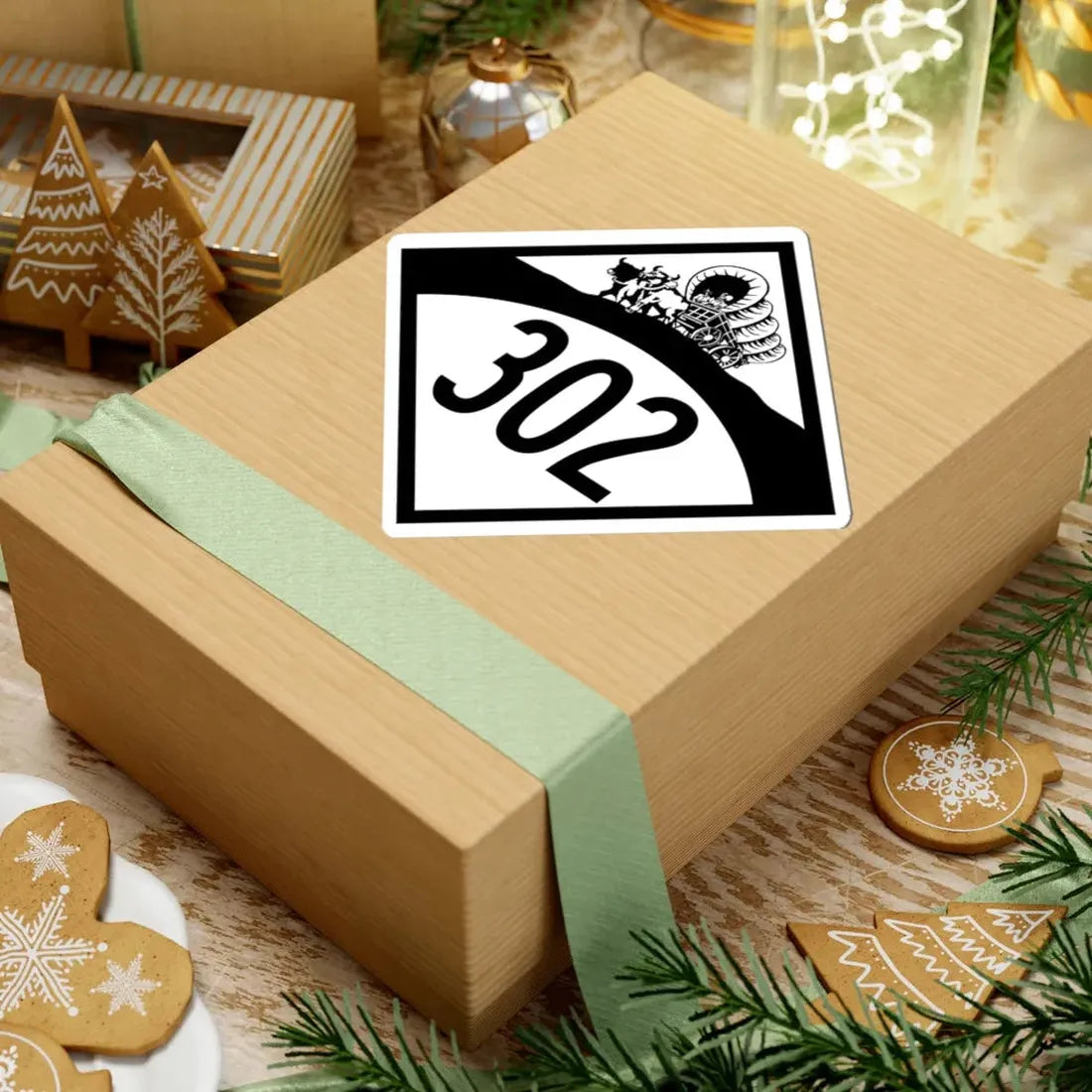 N-302 1950 (Nebraska) (Road Sign) STICKER Vinyl Kiss-Cut Decal - The Sticker Space