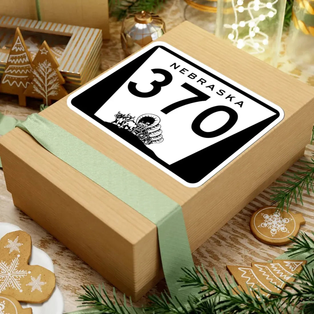 N-370 (Nebraska) (Road Sign) STICKER Vinyl Kiss-Cut Decal - The Sticker Space