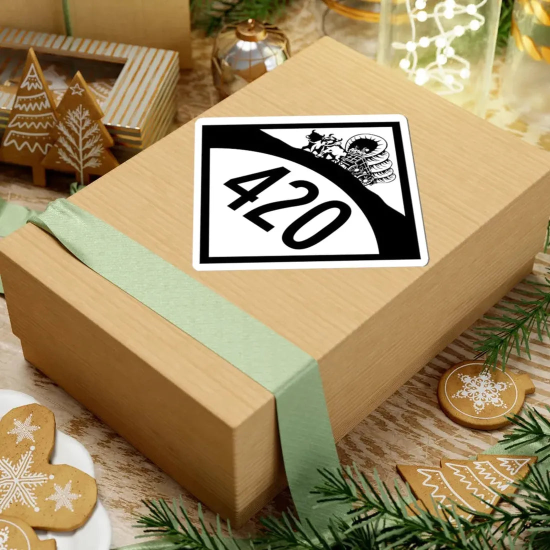 N-420 1950 (Nebraska) (Road Sign) STICKER Vinyl Kiss-Cut Decal - The Sticker Space