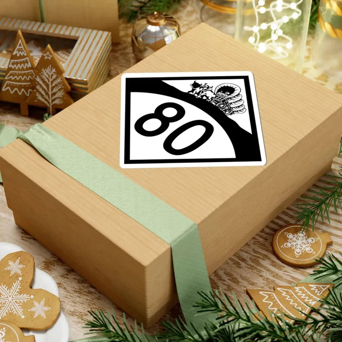 N-80 1950 (Nebraska) (Road Sign) STICKER Vinyl Kiss-Cut Decal - The Sticker Space