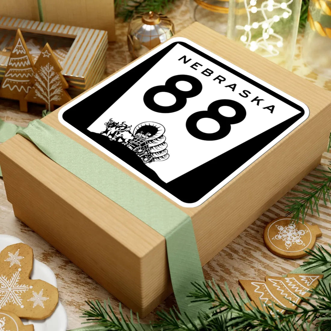 N-88 (Nebraska) (Road Sign) STICKER Vinyl Kiss-Cut Decal - The Sticker Space