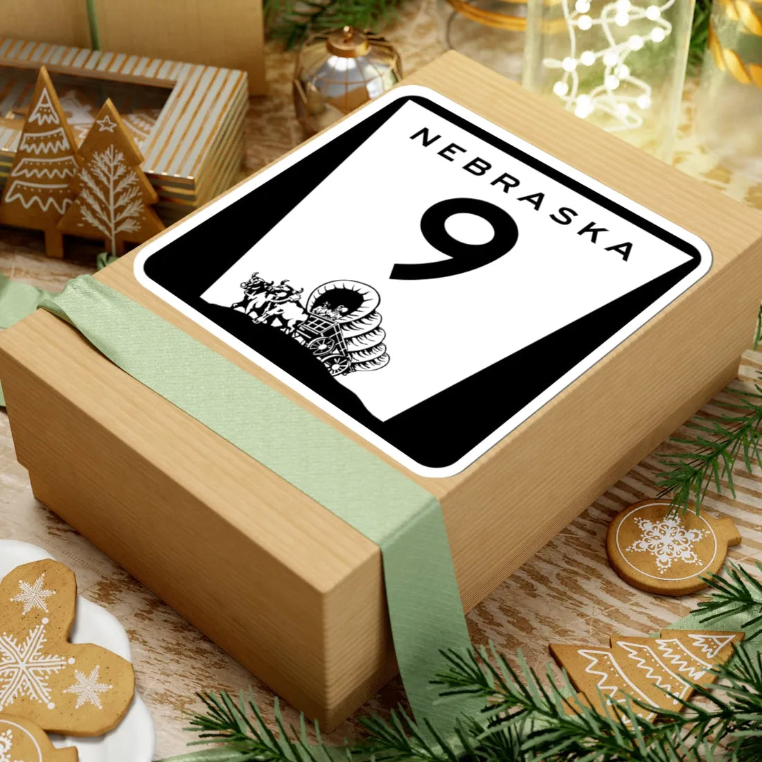 N-9 (Nebraska) (Road Sign) STICKER Vinyl Kiss-Cut Decal - The Sticker Space