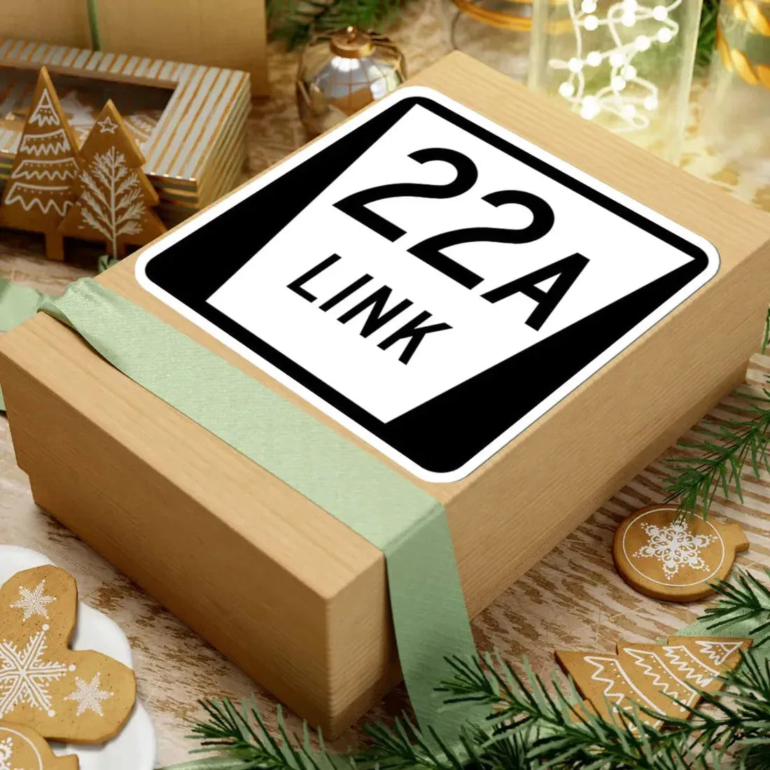 N LINK 22A (Nebraska) (Road Sign) STICKER Vinyl Kiss-Cut Decal - The Sticker Space