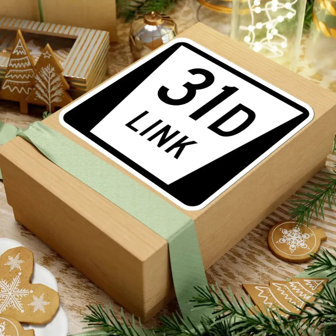 N LINK 31D (Nebraska) (Road Sign) STICKER Vinyl Kiss-Cut Decal - The Sticker Space