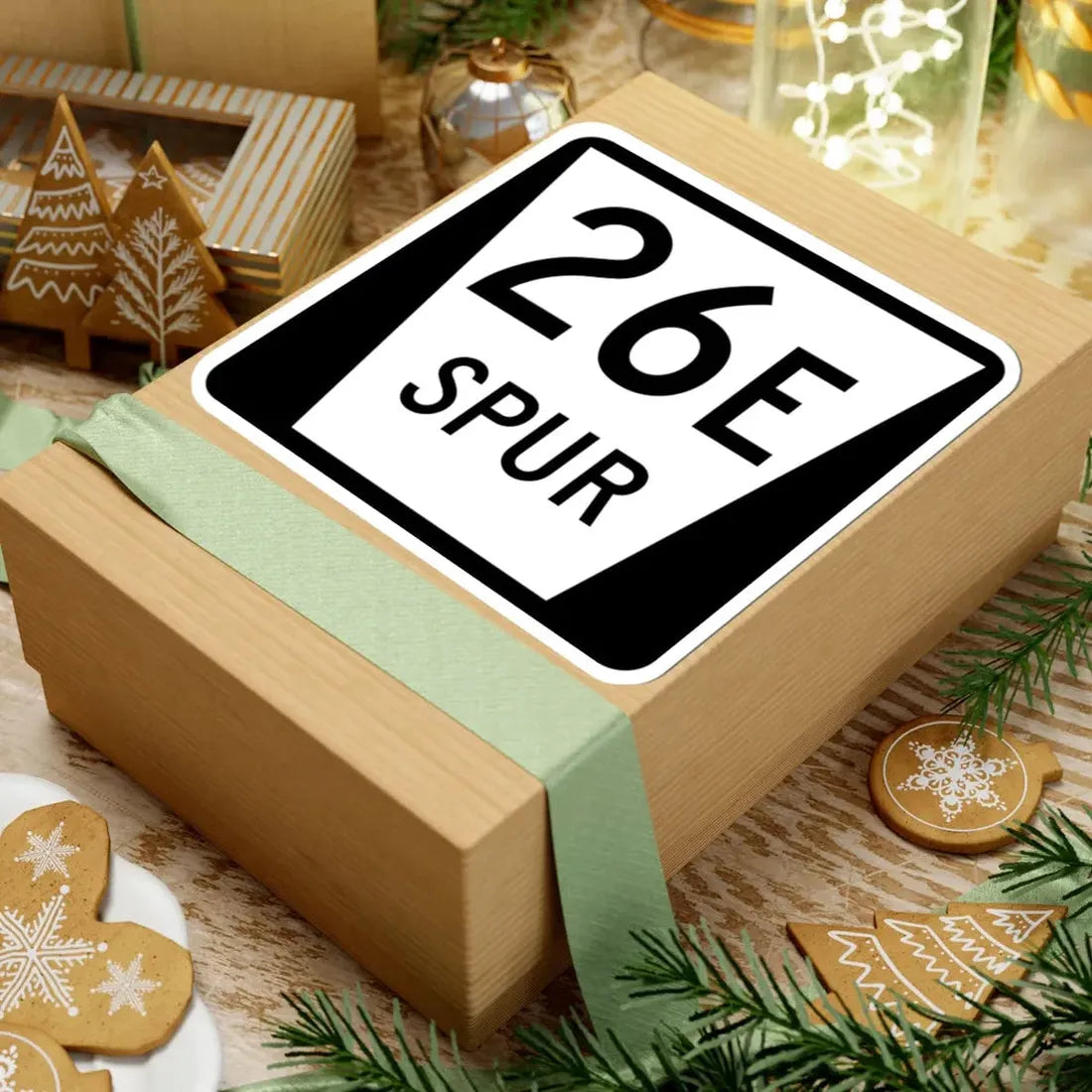 N SPUR 26E (Nebraska) (Road Sign) STICKER Vinyl Kiss-Cut Decal - The Sticker Space