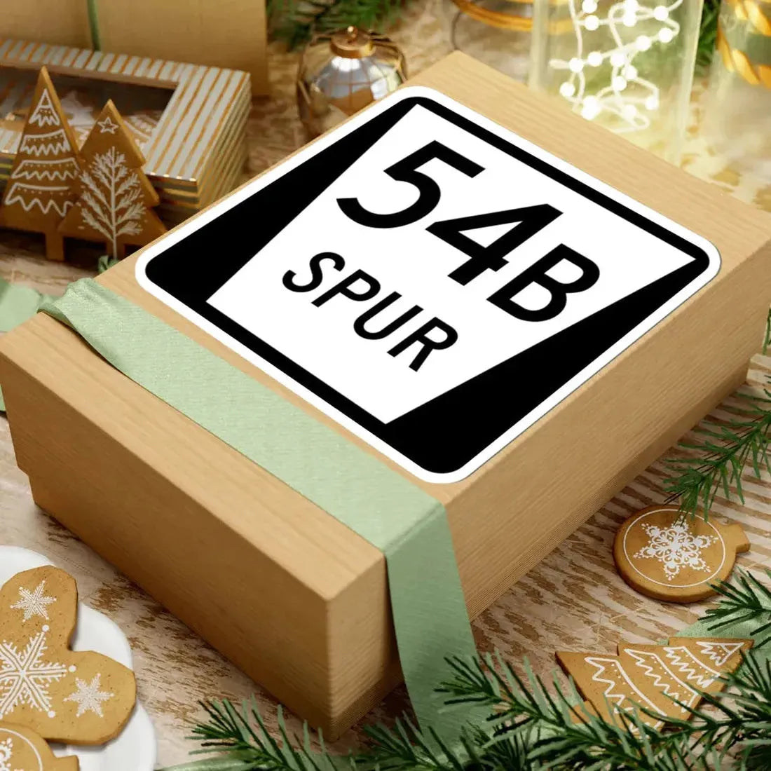 N SPUR 54B (Nebraska) (Road Sign) STICKER Vinyl Kiss-Cut Decal - The Sticker Space