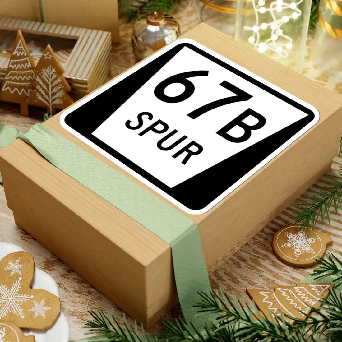 N SPUR 67B (Nebraska) (Road Sign) STICKER Vinyl Kiss-Cut Decal - The Sticker Space