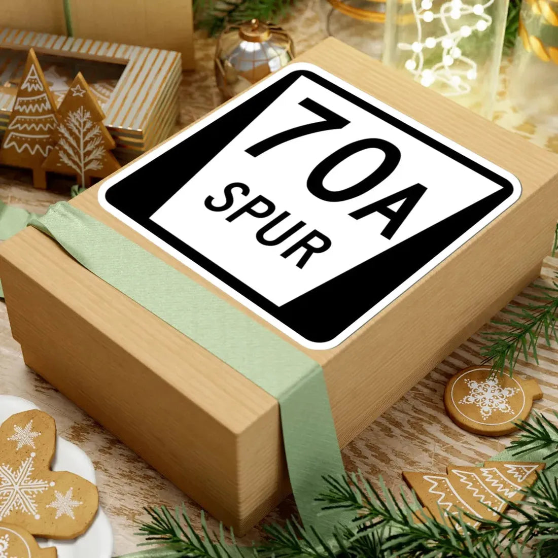 N SPUR 70A (Nebraska) (Road Sign) STICKER Vinyl Kiss-Cut Decal - The Sticker Space