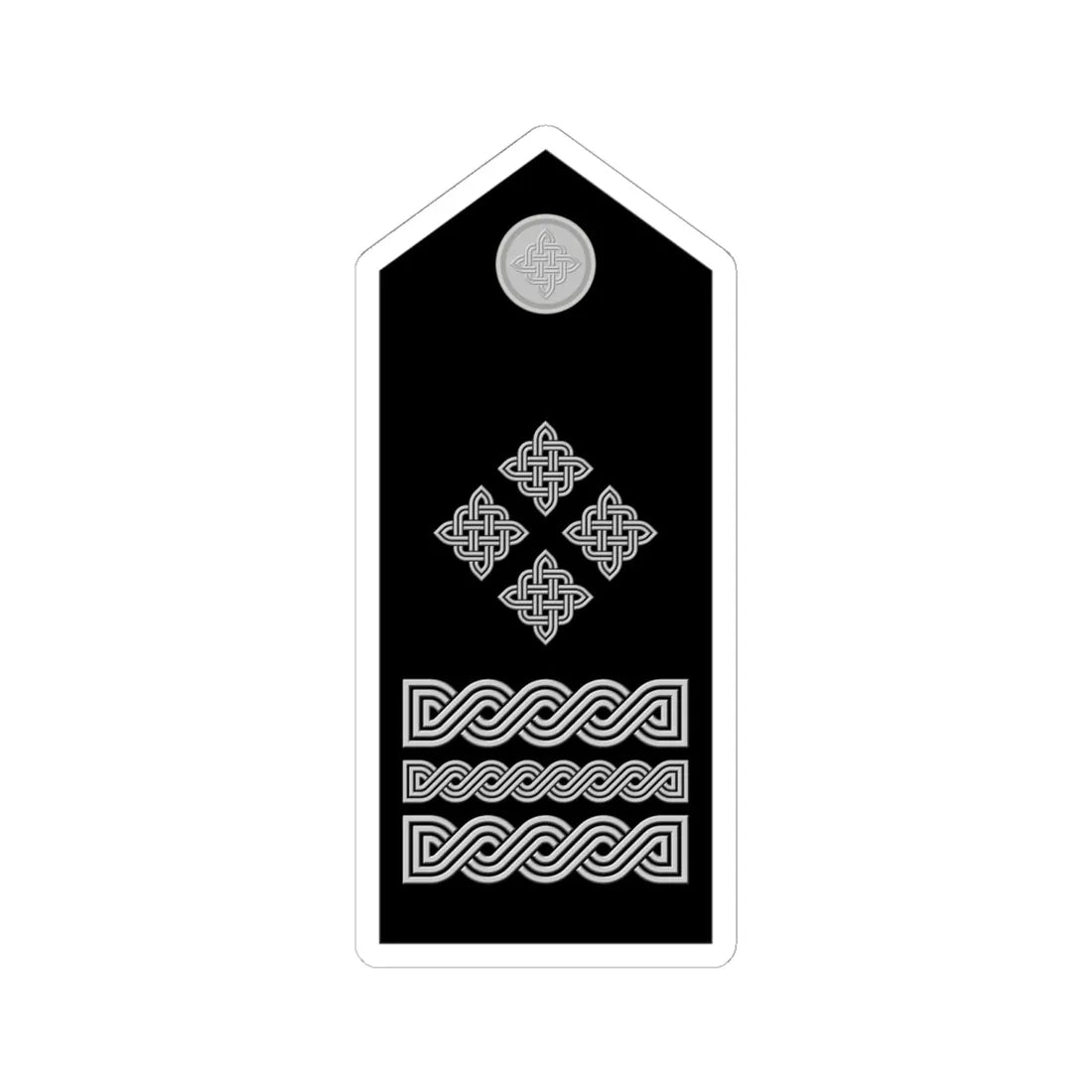 Naramenica svečane odore generala zbora HRZ i PZO (Croatia) (Military Rank) STICKER Vinyl Kiss-Cut Decal - The Sticker Space