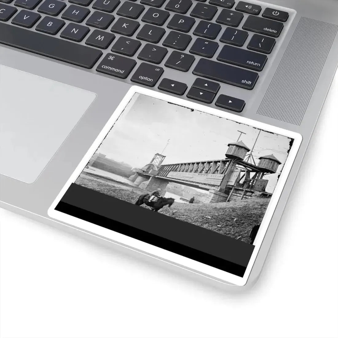Nashville, Tenn. Fortified Railroad Bridge Across Cumberland River (U.S. Civil War) STICKER Vinyl Kiss-Cut Decal - The Sticker Space