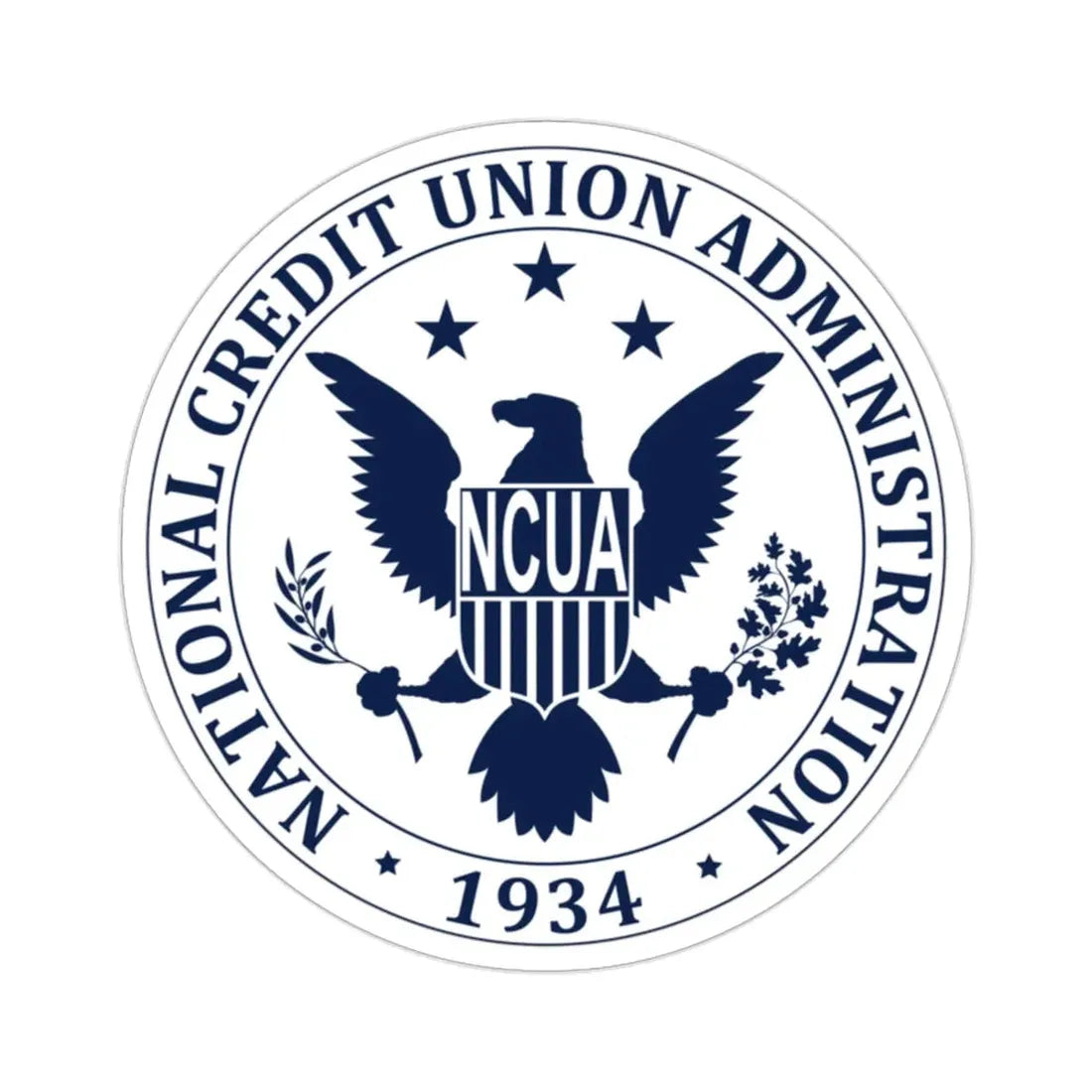 National Credit Union Administration NCUA STICKER Vinyl Die-Cut Decal - The Sticker Space