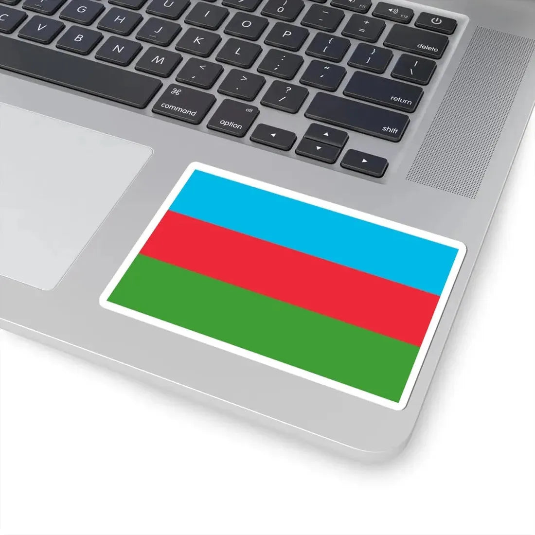 National flag of Azerbaijan (Azerbaijan) STICKER Vinyl Kiss-Cut Decal - The Sticker Space