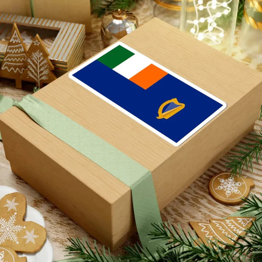 National Yacht Club Ireland ensign alternate (Ireland) STICKER Vinyl Kiss-Cut Decal - The Sticker Space