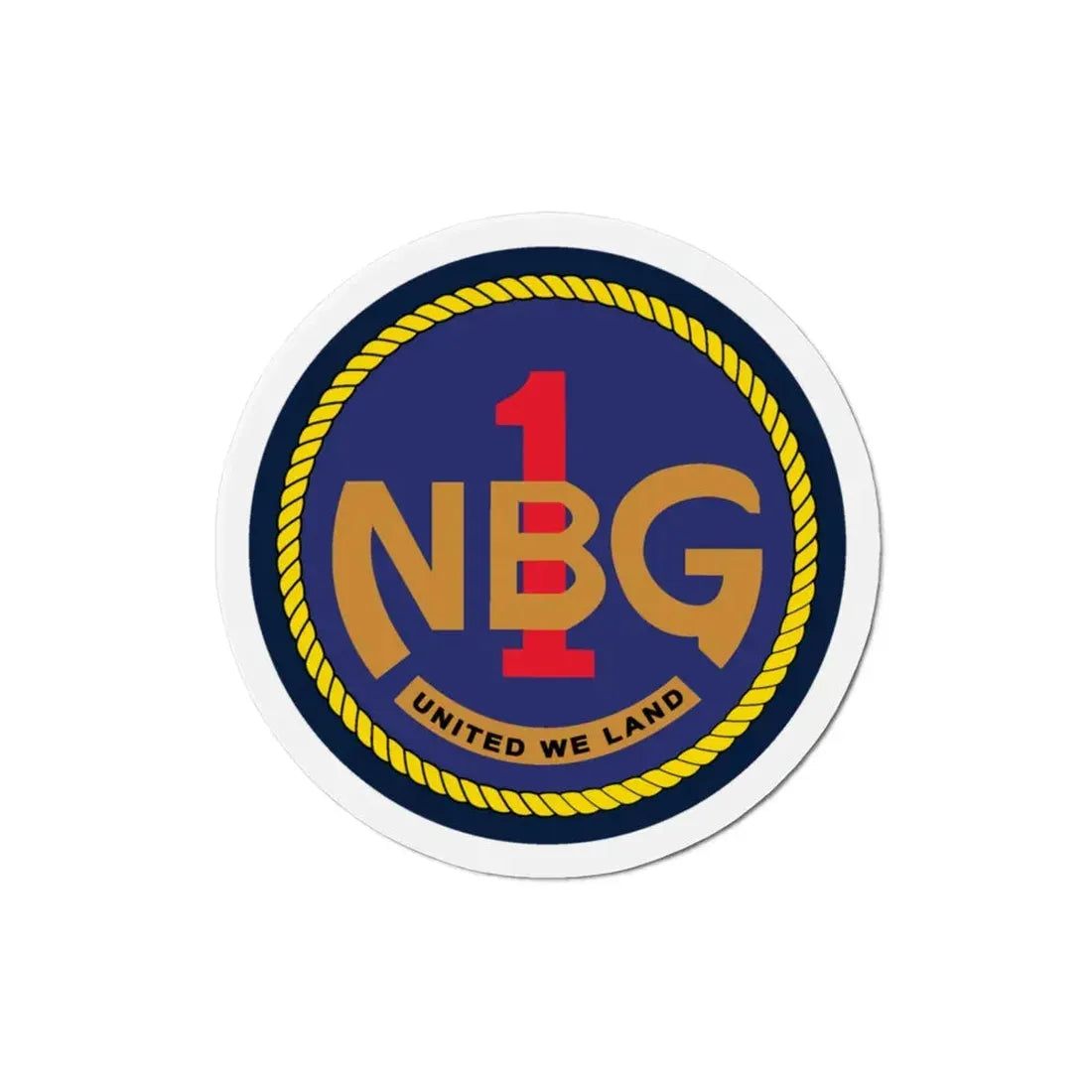 Naval Beach Group 1 (U.S. Navy) Refrigerator Magnet 3 Inch - The Sticker Space
