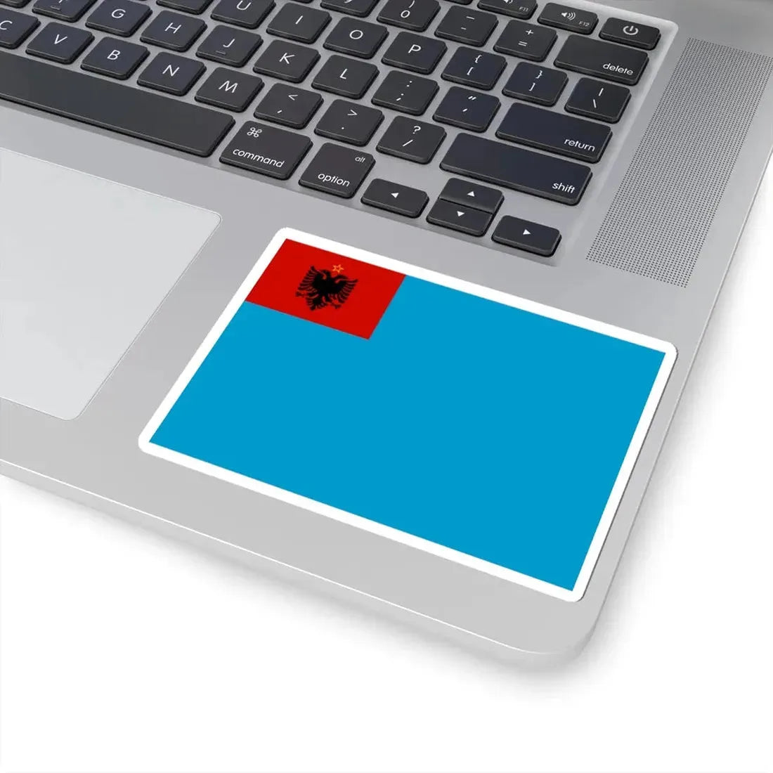 Naval Ensign of Albania 1954 to 1958 - STICKER Vinyl Kiss-Cut Decal - The Sticker Space