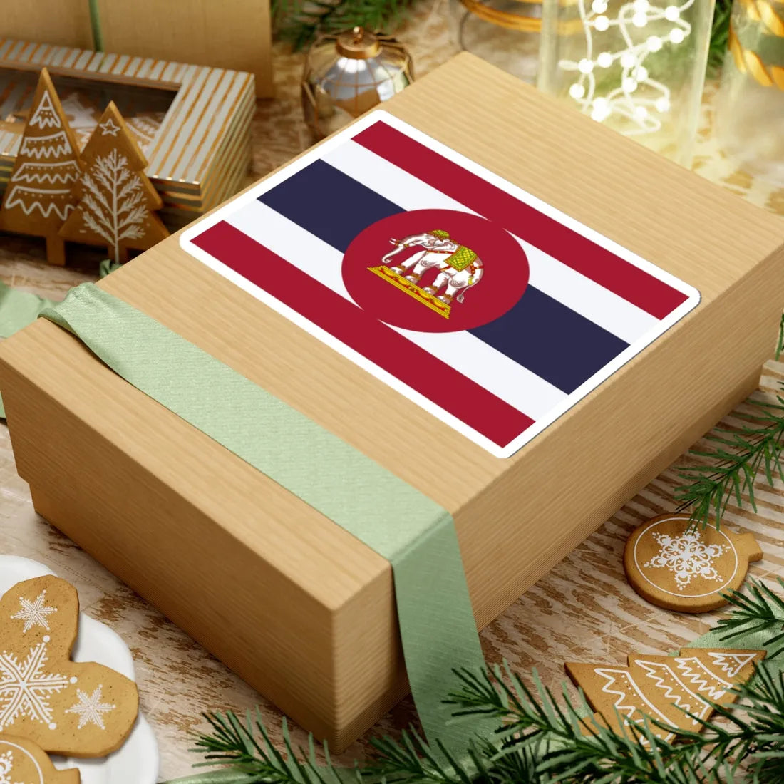 Naval Ensign of Thailand (Thailand) STICKER Vinyl Kiss-Cut Decal - The Sticker Space